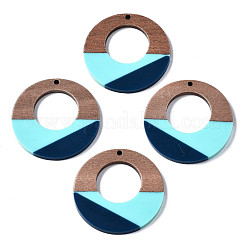 Colgantes de resina y madera de nogal&nbsp;RESI-S389-066A-A