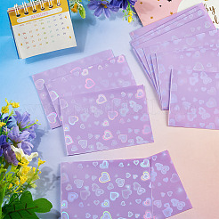 50 pellicola per carta laser con motivo a cuore in PP&nbsp;AJEW-TADJ0001-27E