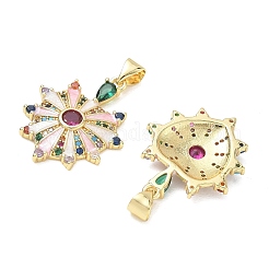 Pendentifs en laiton avec zircon cubique micro pavé&nbsp;CU-CBA83A6-04G-01