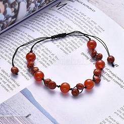 Bracelets de perles de nylon tressés réglables&nbsp;BJEW-JB05475-03