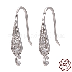 925 argent sterling plaqué rhodium anti-ternissement&nbsp;X-STER-L054-16P