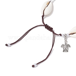 Braccialetti con ciondolo tartaruga in lega&nbsp;BJEW-JB11758-05