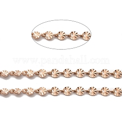 Cadenas de eslabones de flores de acero inoxidable 304 con revestimiento iónico (IP)&nbsp;STAS-B041-08RG