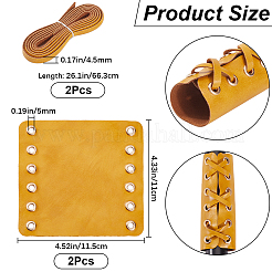 Copri grip per moto in pelle pu&nbsp;AJEW-WH20001-44A