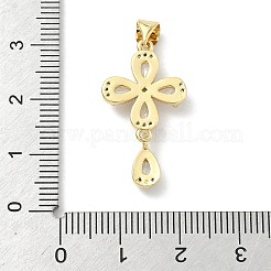Ottone micro spianare pendenti zirconi&nbsp;KK-H537-12G