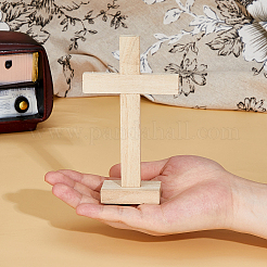 5 Stück Holzkreuz-Displaydekorationen&nbsp;DIY-FH0009-71