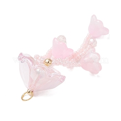Grands pendentifs méduses en perles de verre&nbsp;X-PALLOY-MZ01166-03