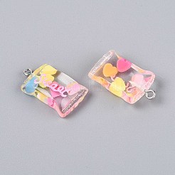 Pendentifs en résine transparente&nbsp;X-RESI-T056-06