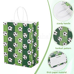 Geschenktüten aus Papier mit Fußball-Aufdruck und Henkel&nbsp;ABAG-WH0045-31C
