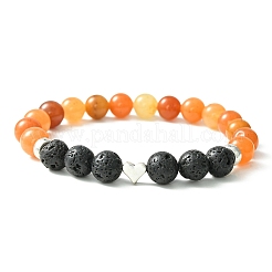 Bracelet extensible en pierre naturelle mélangée&nbsp;BJEW-JB09633