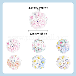 12 Stück 6 Farben handgefertigte Polymer Clay Perlen&nbsp;DIY-DR0001-86