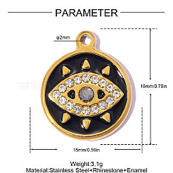 Acier inoxydable 304 avec pendentifs en émail&nbsp;SA-OY002-27G-02
