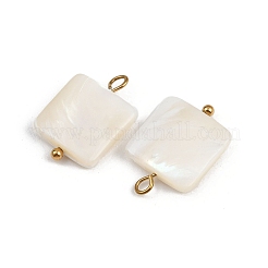 Natürliche Muschel-Quadrat-Anhänger&nbsp;STAS-D378-38G