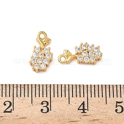 Messing micro pave klar zirkonia charme&nbsp;KK-B160-33G
