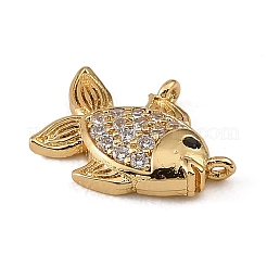 Messing Micro Pave schwarz Zirkonia Charms&nbsp;CU-CBAF17A-09G-01