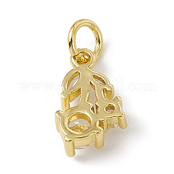 Ottone micro spianare fascino zirconi&nbsp;ZIRC-F132-05G