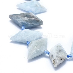 Natürliche Aquamarin Perle Stränge&nbsp;G-O179-H26