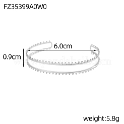 Manschettenarmreifen aus 304 Edelstahl&nbsp;STAS-OY007-69P