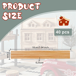 20 Stück Holzblatt-Miniatur-Ornamente&nbsp;DIY-WH0661-57C