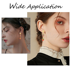 18 pieza de 9 estilos de accesorios para pendientes de acero inoxidable 304&nbsp;STAS-DC0012-81