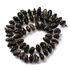 Natürlichen Obsidian Perlen Stränge&nbsp;G-RM250109-A5