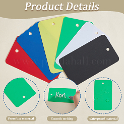 140 Stück 7 Farben PVC-Kunststoff-Rohling große Anhänger&nbsp;KY-SP0001-73