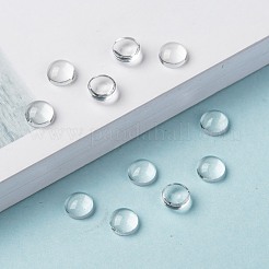 Cabochons en verre transparent&nbsp;GGLA-R026-6mm