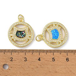 Ottone micro spianare pendenti zirconi&nbsp;KK-A197-23G
