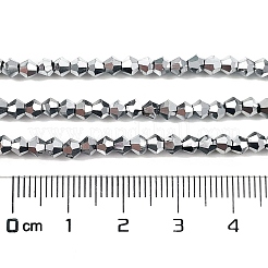 Transparentes perles de verre de galvanoplastie brins&nbsp;X-EGLA-A039-T3mm-UA05