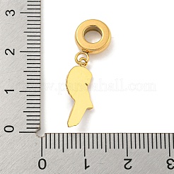 Ionenplattierung (IP) 304 Edelstahl Emaille europäischen baumeln Charms&nbsp;STAS-U005-34G