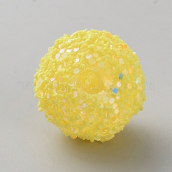 Undurchsichtige Glitzerperlen aus Acryl&nbsp;FIND-CJC0010-111A-01