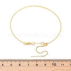 Verstellbares Armband aus Messing mit Schieber&nbsp;KK-P302-01G