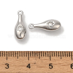 Pendenti in zirconi cubici trasparenti in micro pavè di ottone&nbsp;KK-U013-01P