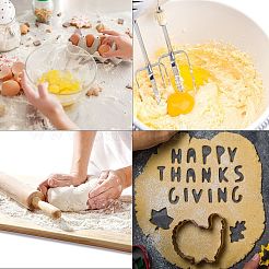 Anlaufgeschützte Thanksgiving-Plätzchenform aus 430er Edelstahl&nbsp;DIY-E068-01P-01