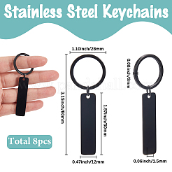 8 portachiavi in acciaio inossidabile&nbsp;KEYC-SC0001-47EB