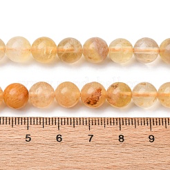 Natürliche gelbe Fluorit Perlen Stränge&nbsp;X-G-K340-A03-02A
