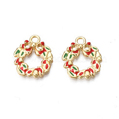 Crémaillère placage pendentifs en émail d'alliage&nbsp;ENAM-N055-122