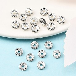 Grade ottone a strass distanziatore perline&nbsp;RB-A014-Z6mm-01S