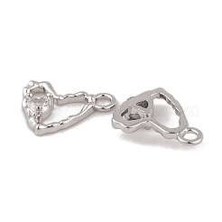 Ciondoli in ottone zirconi chiari micro pavé&nbsp;LS-KK-L212-19P
