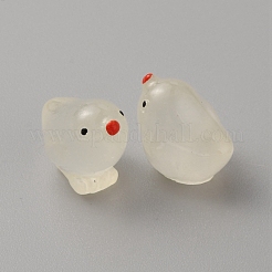 Décoration d'exposition de poussins en résine lumineuse&nbsp;RESI-WH0038-10E