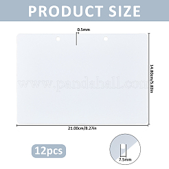 Pizarra colgante borrable de PVC en blanco&nbsp;AJEW-WH0410-280A