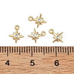 Breloques en laiton et zircon cubique transparent Shegrace&nbsp;XGRQ2O492-425G