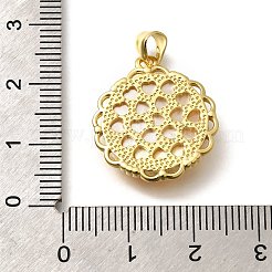 Ottone con pendenti intagliati in conchiglia naturale&nbsp;KK-Z091-01G-02