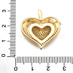 Ottone micro spianare pendenti zirconi&nbsp;KK-K401-03G-02