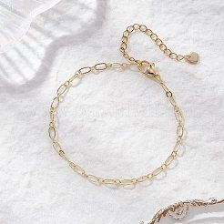 Messing-Figaroketten-Armbänder für Damen&nbsp;BJEW-JB12575