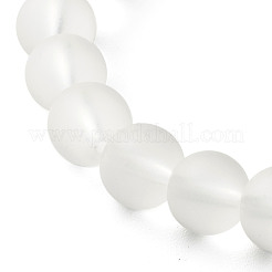 Ensemble de bracelets extensibles en perles de cristal de quartz synthétique et perles de pierre noire synthétique pour cadeau femme fille&nbsp;BJEW-JB06792