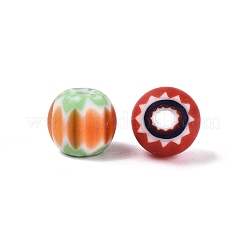 Millefiori rotonda Handmade vetro perline&nbsp;LA-N002-10