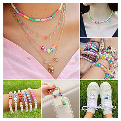 100pcs 5 couleurs perles acryliques transparentes&nbsp;TACR-TA0001-55A