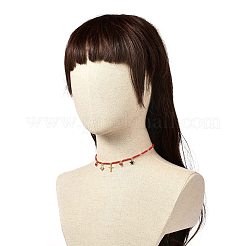 Collane con ciondolo ala e croce e cuore e stella per ragazze e donne&nbsp;NJEW-JN03688
