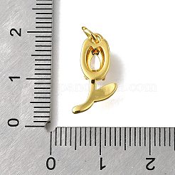 Pendentifs avec zircon cubiques à micro-pavés en laiton&nbsp;KK-Z102-01G-01